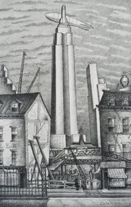Dirigible over New York